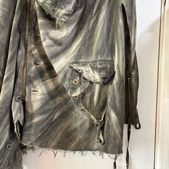 Lip Service Warbird Vintage Jacket Green Goth Unisex Underground Renaissance S - Picture 3 of 13